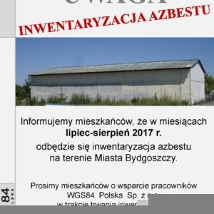 Inwentaryzacja wyrobów zawierających azbest na terenie Miasta Bydgoszczy